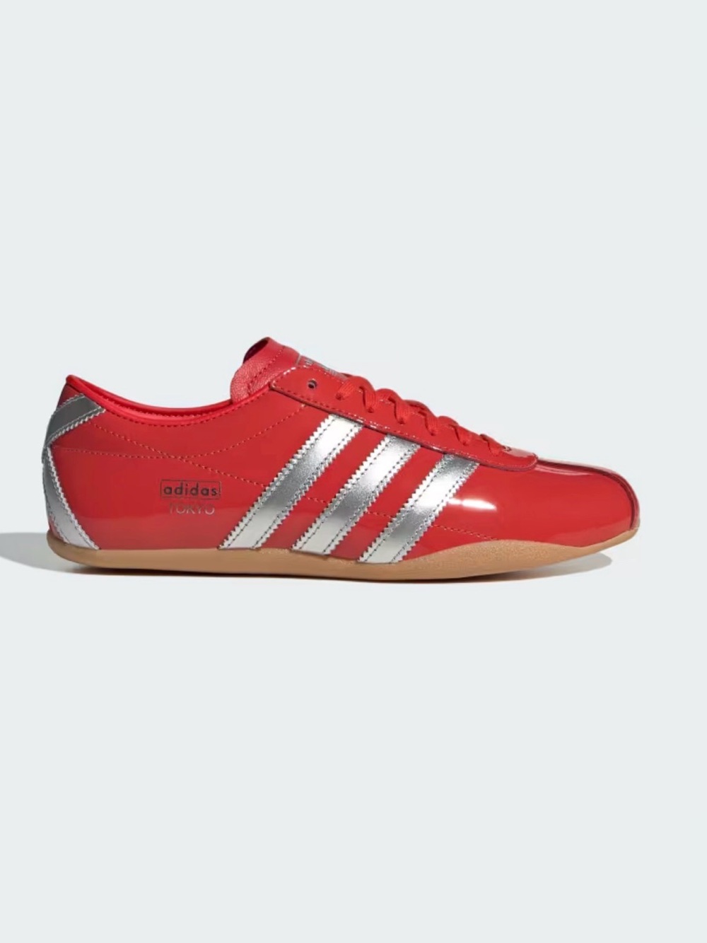 adidas Red and Silver Tokyo Sneakers - Picture 2 of 9